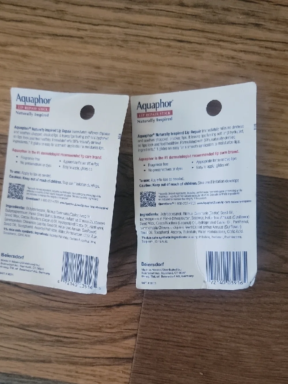 Aquaphor Coconut Oil Lip Repair Stick - Nourishing Clear Balm - Picture 2 of 2